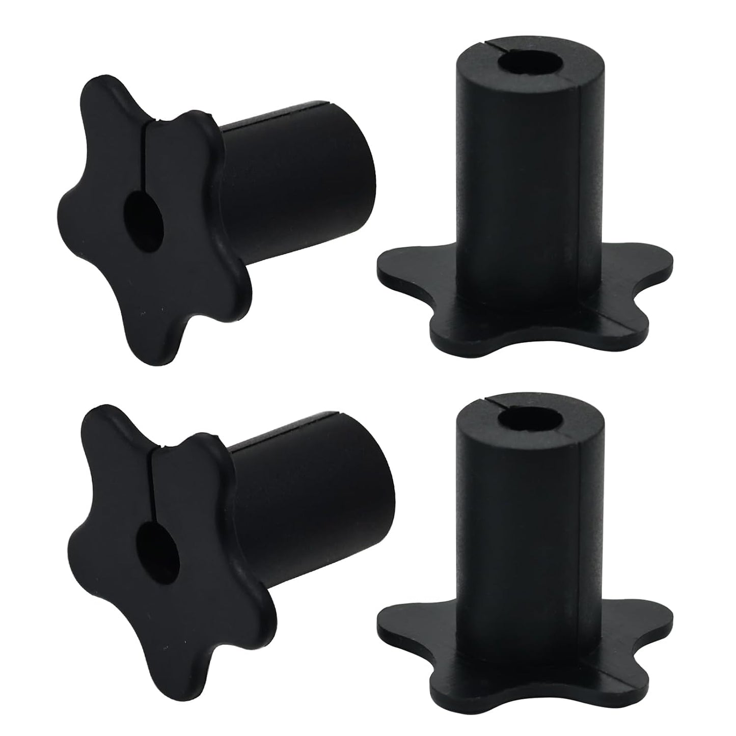 4pc Starlink Cable Grommet 5/8" Silicone Waterproof Wall Hole Pass Through Split Cable Bushings for TV Wire Ethernet Cord, Starlink Cable Routing Kit Accessories, 27.6mm/1.09" Ht, Black