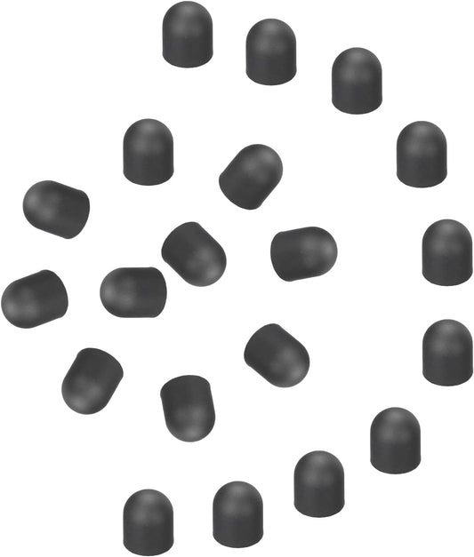 MECCANIXITY 40Pcs Replacement Stylus Pen Tips 6.5mm Conductive Capacitive Touch Screen Pens Tips Silicone Rubber, Black