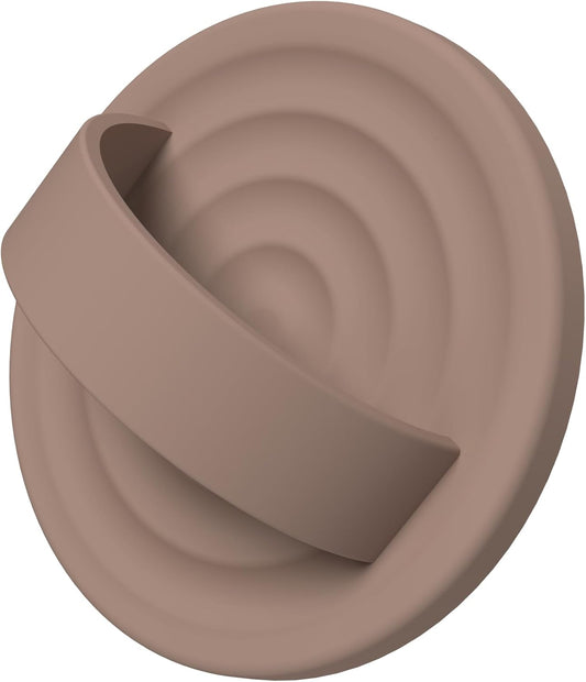 Magnetic Phone Ring Grip Holder, Silicone Finger Loop Grip, Compatible with MasSafe, Back of Phone for iPhone Pro Max/Plus/16/15/15/14/13/12 Series, Light Brown