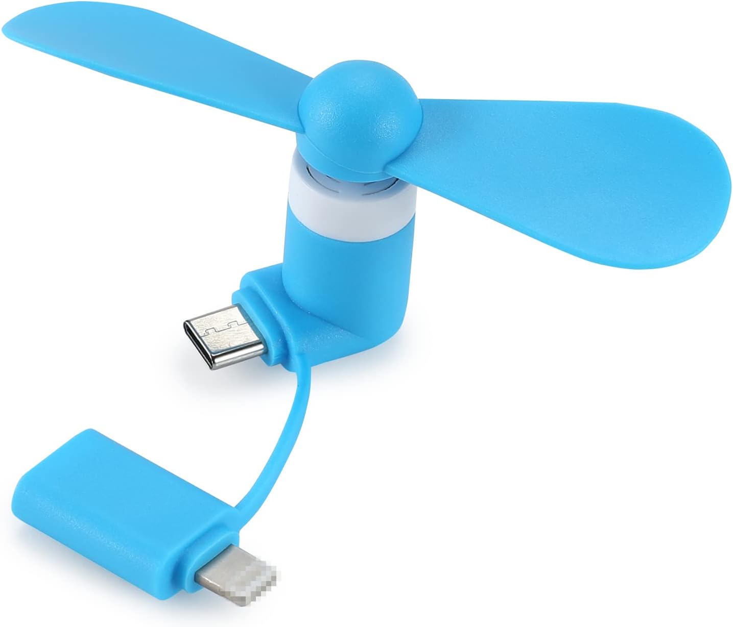 Mini Cell Phone Fan 2-in-1 Fan Compatible for iPhone, iPad, Android Smartphone,Tablet - Colorful and Powerful- Cell Phone Summer Accessories (6-Pack)