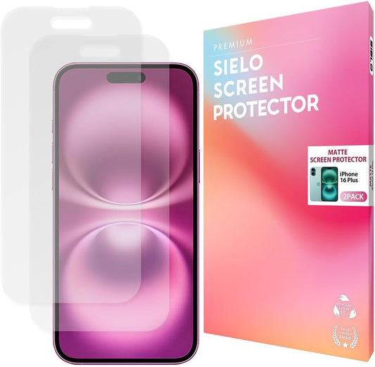 SIELO 2 Pack Matte Screen Protector, 9H Hardness Shatterproof & paper-feel PET Film, Anti-Glare & Anti-Fingerprint Case Friendly Screen Protector Film.