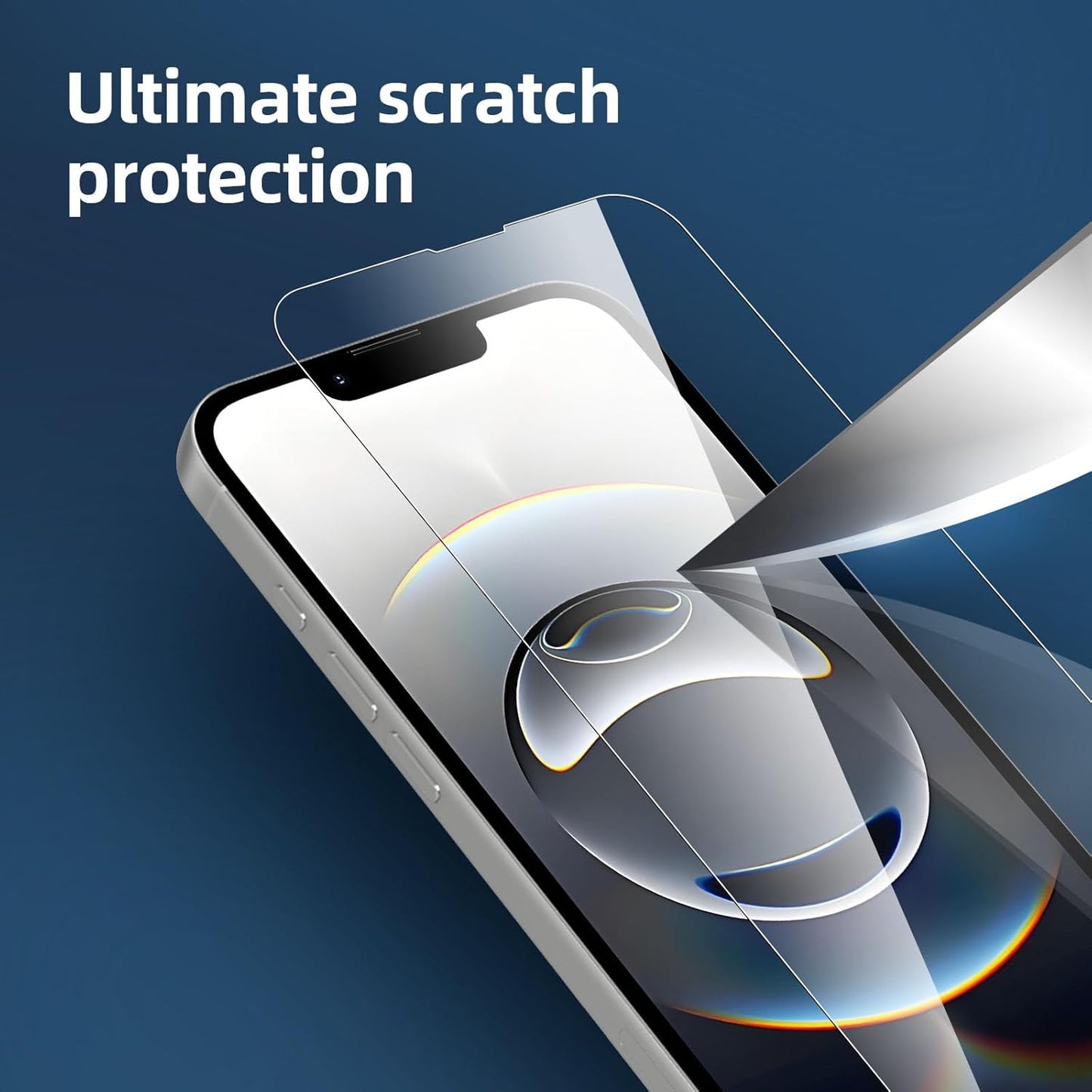 NEW'C 3 Pack Designed for iPhone 16e Screen Protector (6.1 inches),Enhanced Tempered Glass Protection,Case Friendly Scratch-proof, Bubble Free, Ultra Resistant