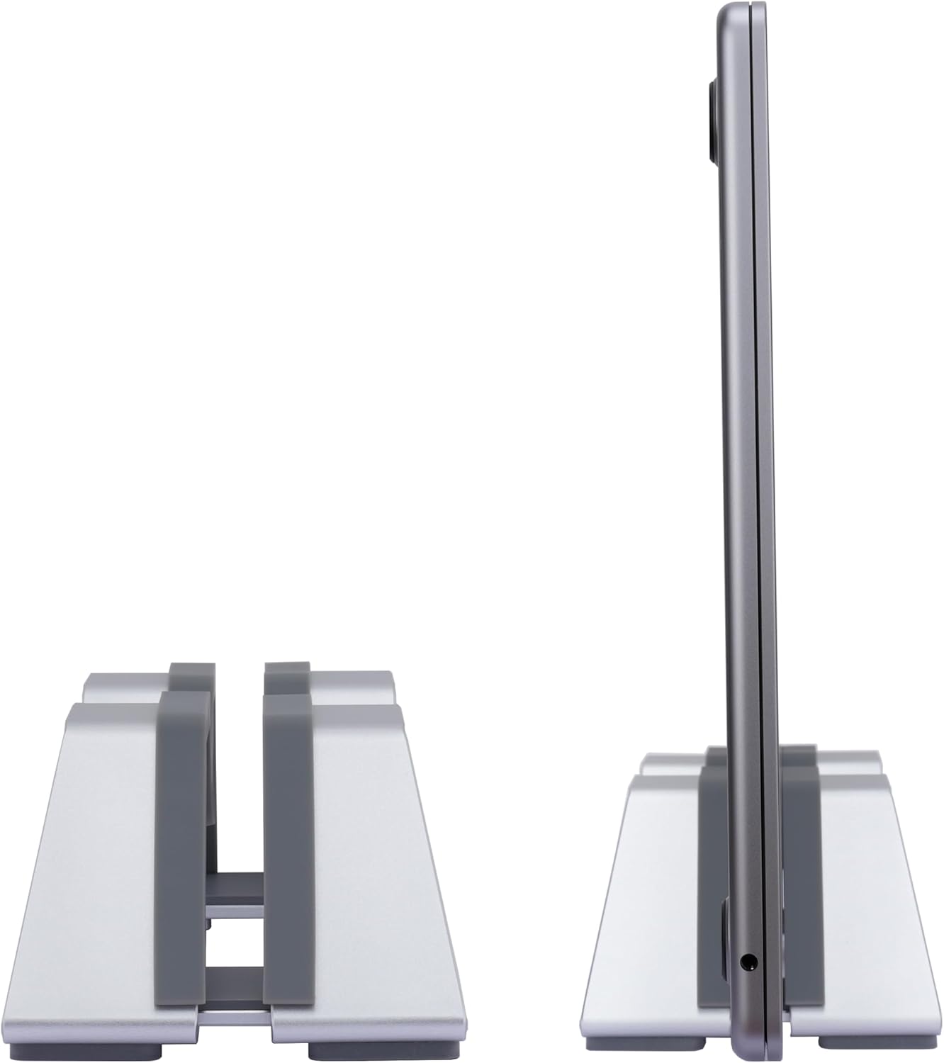 Adjustable Vertical Laptop Stand - Aluminum, Universal Fit for All Laptops (10-30mm Thickness) - Fashion Design, Adjustable Width, Anti-Slip & Scratch-Resistant, Patented Design