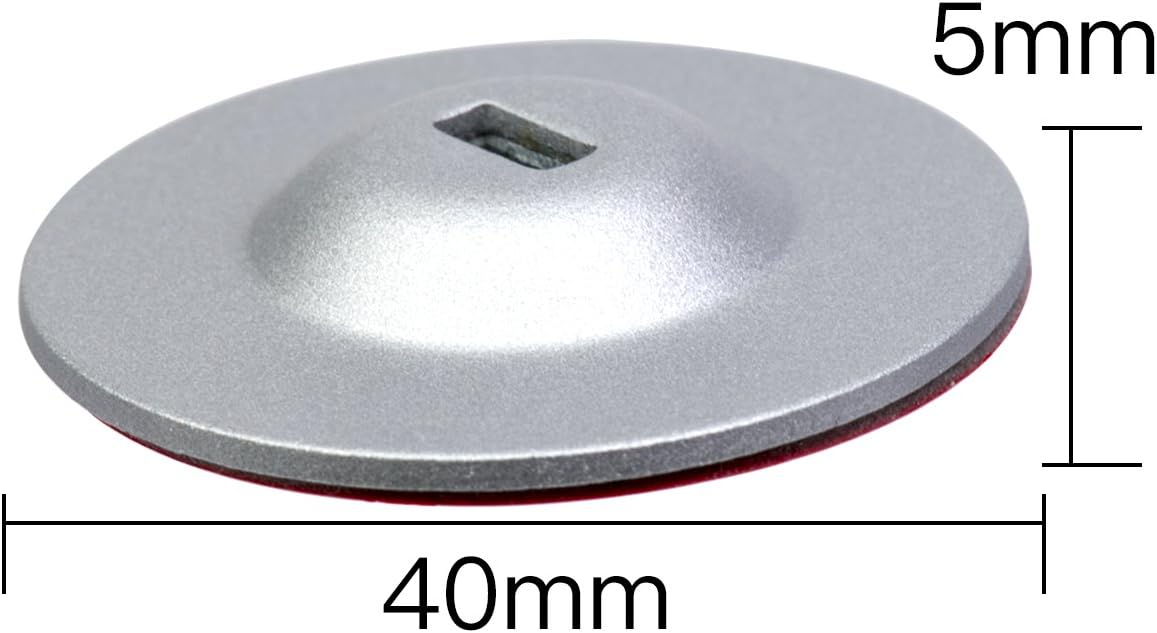 I3C Anchor Plate Adhesive Security Plate, Laptop Lock Plate with Slot, Universal Lock Plate for Laptop, Monitor, Smart Phone,Tablet, Other Electronic Products (Silver 4 Pack)