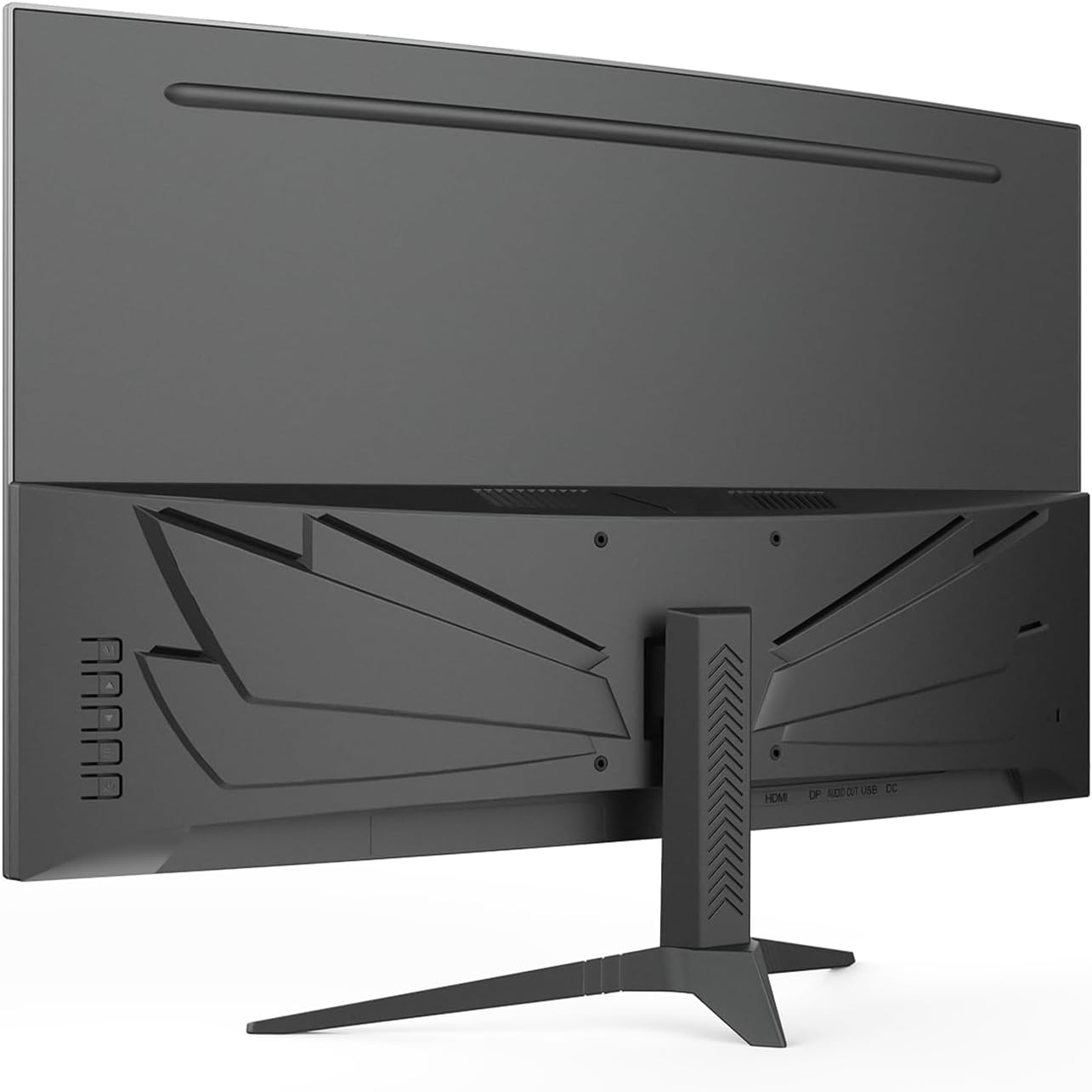 CRUA 27" Curved Gaming Monitor, 2k QHD(2560*1440P) VA Screen, 1800R, 165Hz/180Hz Computer Moniter, Supports AMD Freesync, 120% sRGB, Built-in Speakers, Wall Mountable Installs(HDMI 2.0/DP 1.4)-Black