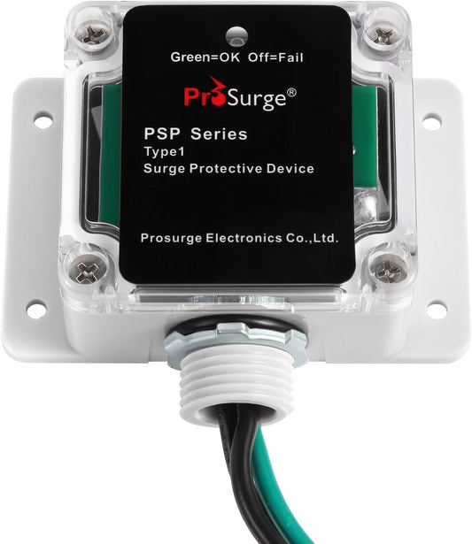 Whole House Surge Protection Device,Outdoor or Indoor,Single-Phase,3-Wire for 120/240V, 50KA(Surge Capacity per Phase),UL Listed