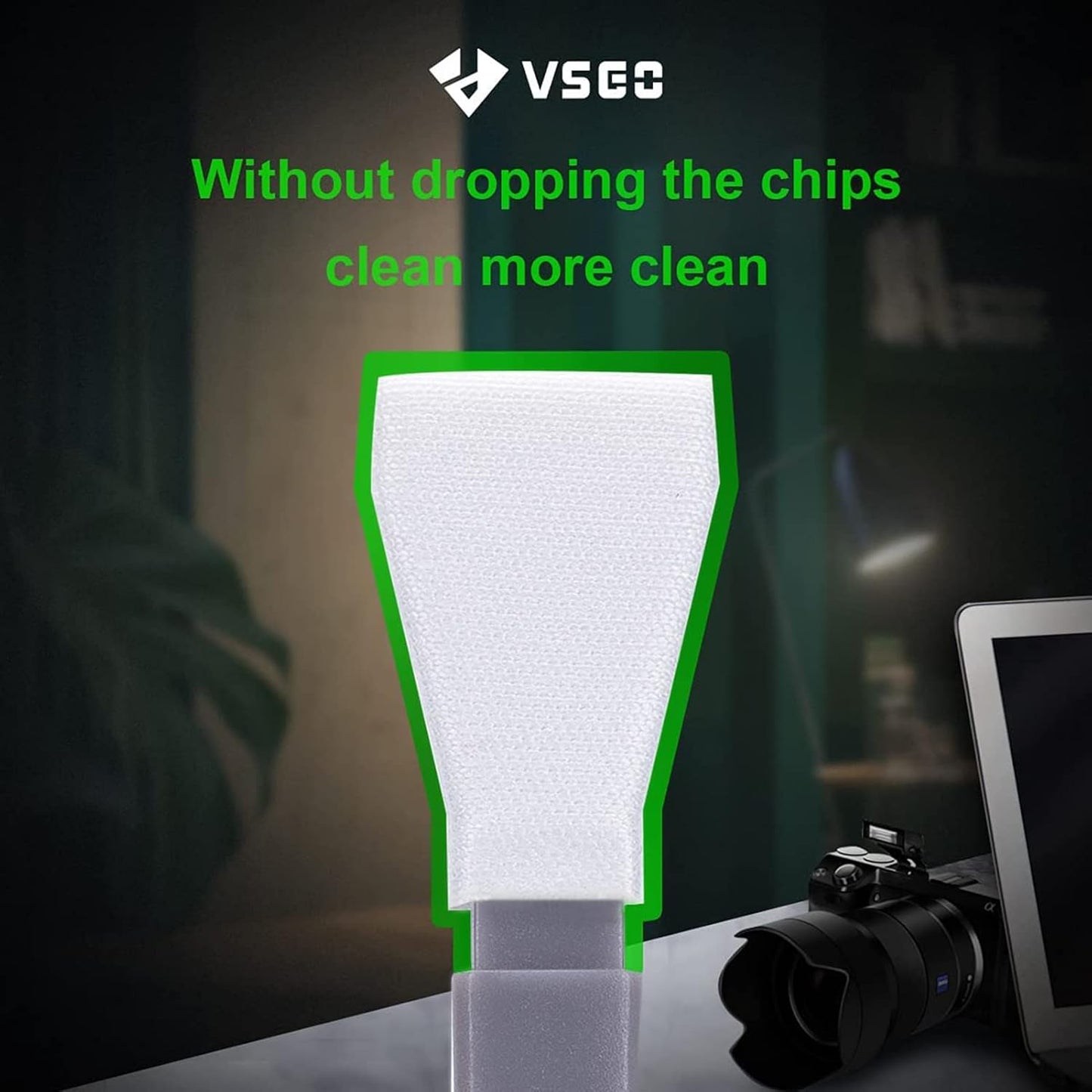 VSGO Camera Sensor Cleaning Kit for Micro Four Thirds (M43) Cameras – 12 Pack 12mm Sensor Cleaning Swabs, Professional Mirrorless Camera Cleaner Kit (MILC, ILDC) (V-S01E)