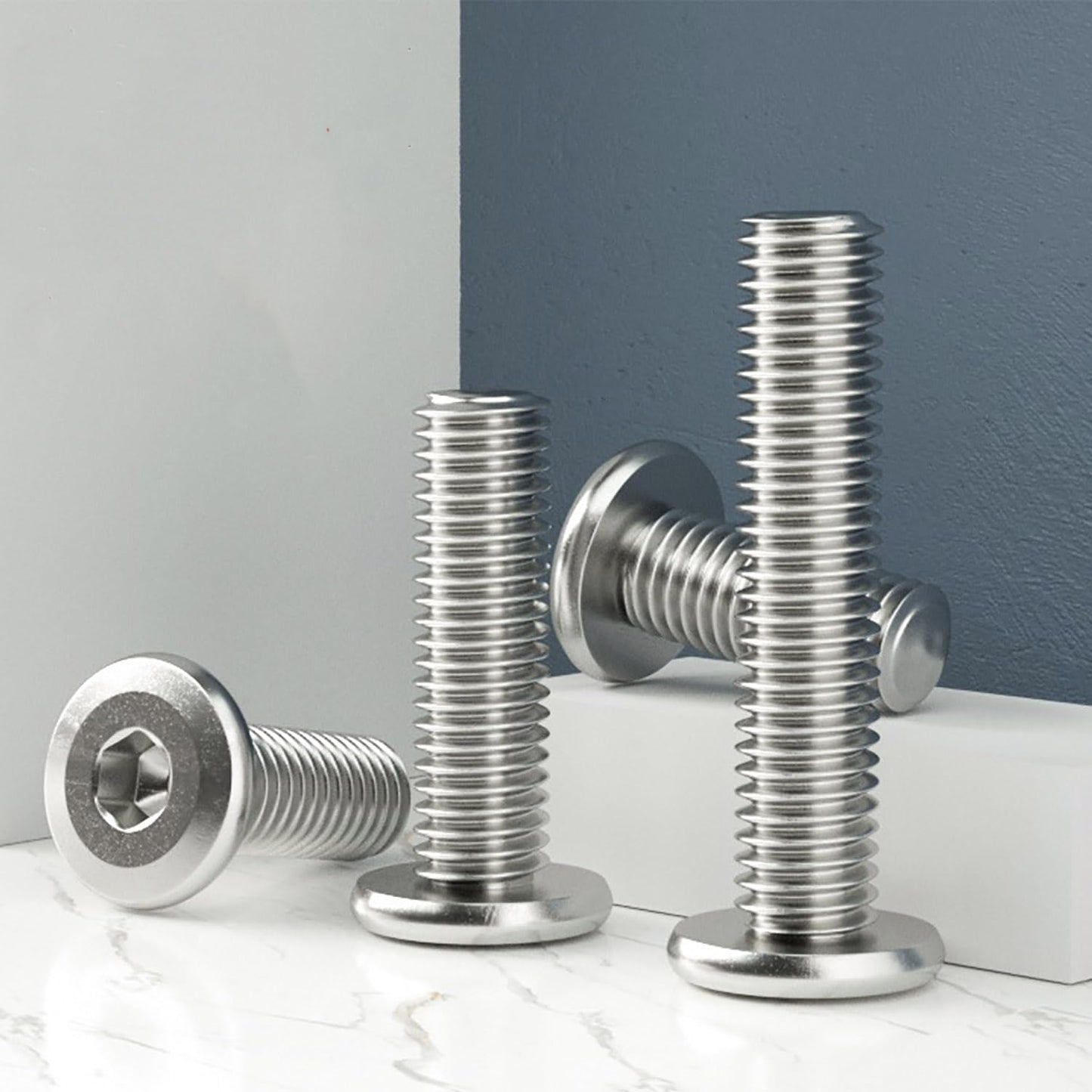 1/4-20 x 1 (25 Pack) Flat Head Hex Socket Cap Screws Bolts, 304 Stainless Steel 18-8, Hex Drive, Bright Finish, Fully Machine Thread