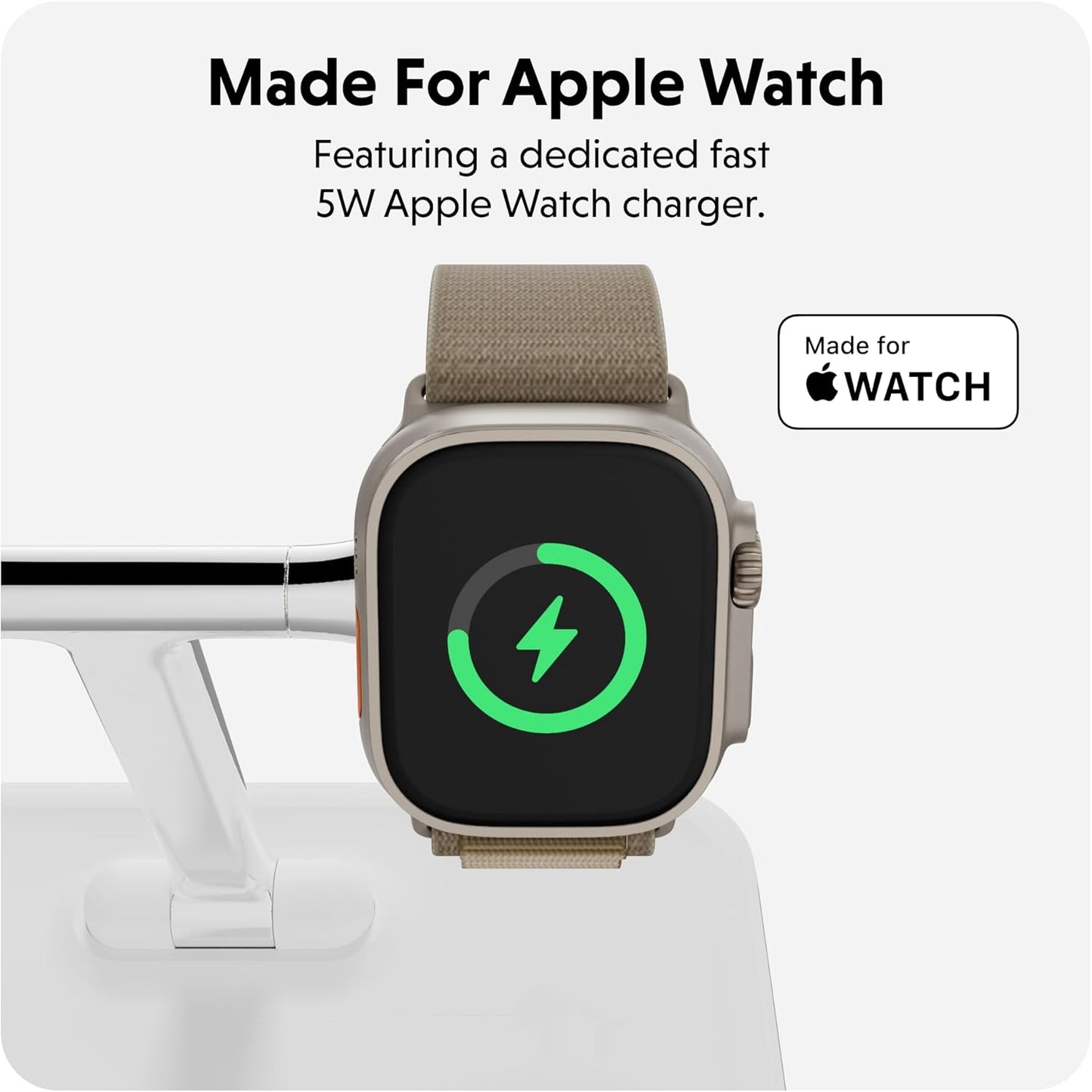 HyperJuice 4-in-1 Wireless Charger Qi2 Magnetic Stand — Fast Wireless Charger for iPhone, Apple Watch, Airpods & Any Qi-Compatible Device — Compact, Adjustable, and Foldable Qi2