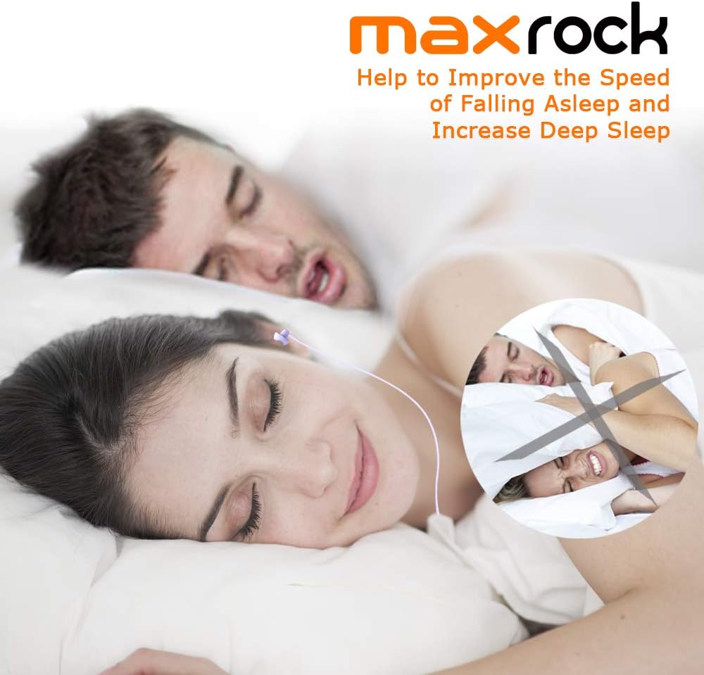 MAXROCK (TM Total Soft Silicon Headphones with Mic Sleep Travel Choice for Cellphones Tablets and 3.5mm Jack (Violet)
