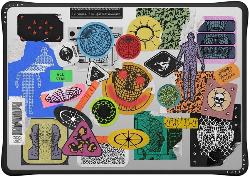 CASETiFY Impact MacBook Air 15" (M2-M4) Case [Cushioned Impact Corners/Scratch-Resistant/Anti-Slip Grip] - Dimensions - Clear Black