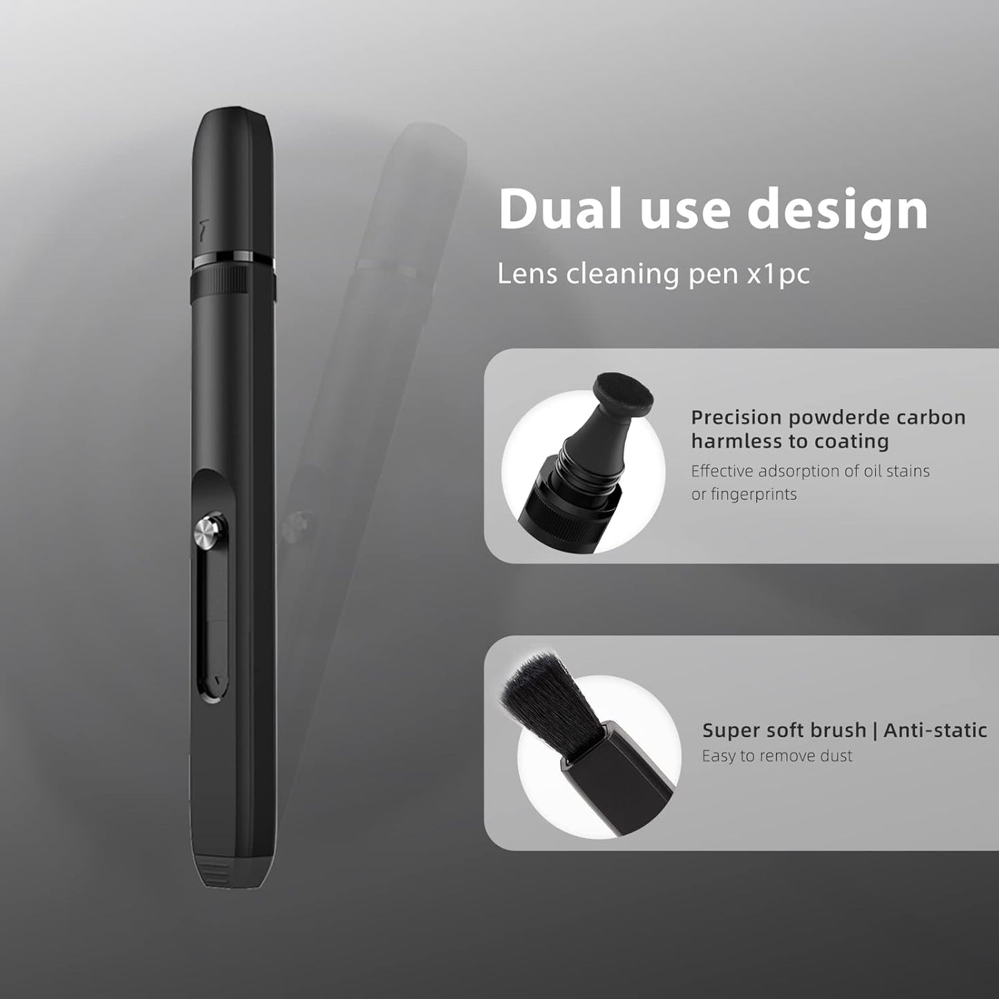 VSGO 11-in-1 Mirrorless Camera Cleaning Kit for Canon,Nikon,Sony,Samsung,Fuji DSLR Cameras, Air Blower Lens Cleaning Pen Microfiber Cloth and Portable Bottle Included (VS-A8E)