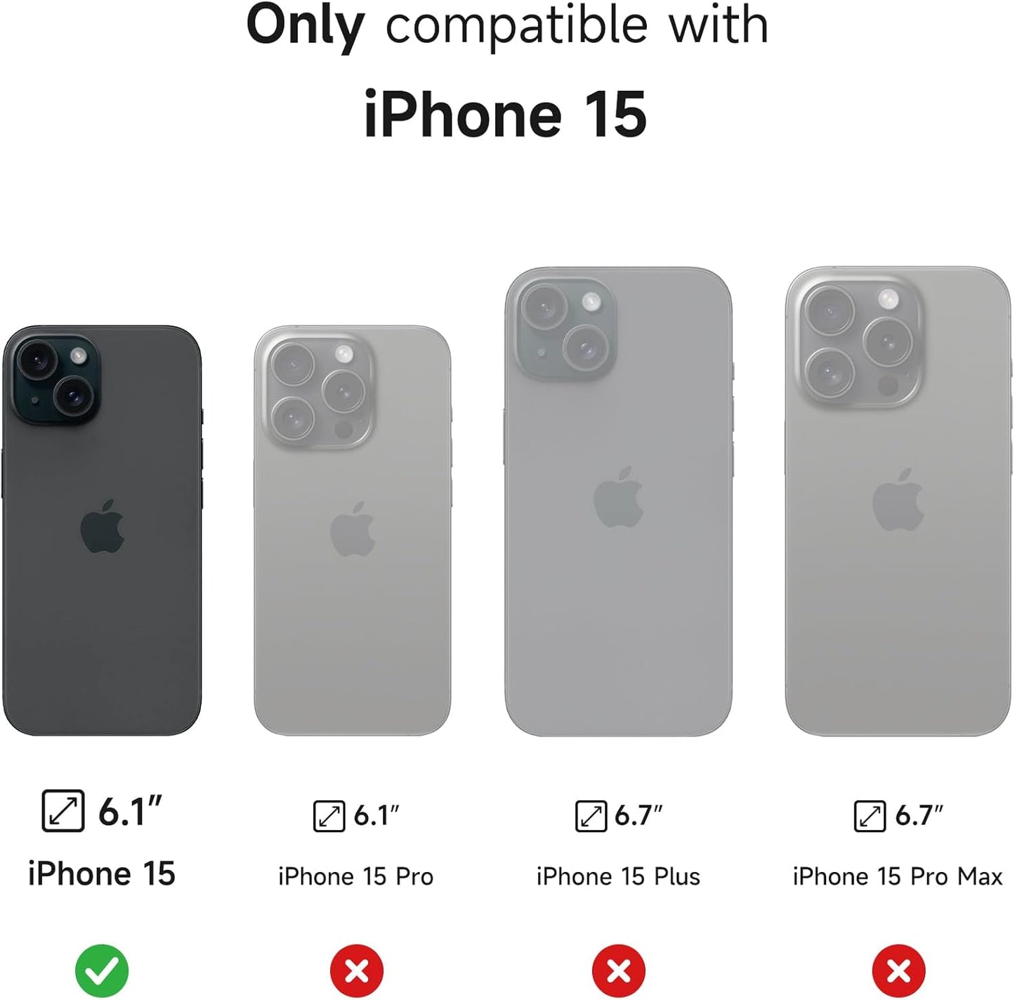 SURITCH for iPhone 15 Case with Magnetic Camera Slide Cover and Adjustable Kickstand, Compatible with MagSafe, Shockproof Bumper Case Slim Protective Cover 6.1 Inch, Dark Purple