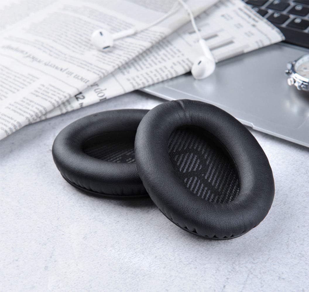 Headphones Replacement Ear Pads Cover,for Bose Quietcomfort QC15 QC25 QC35 35 ii Headsets (Black)
