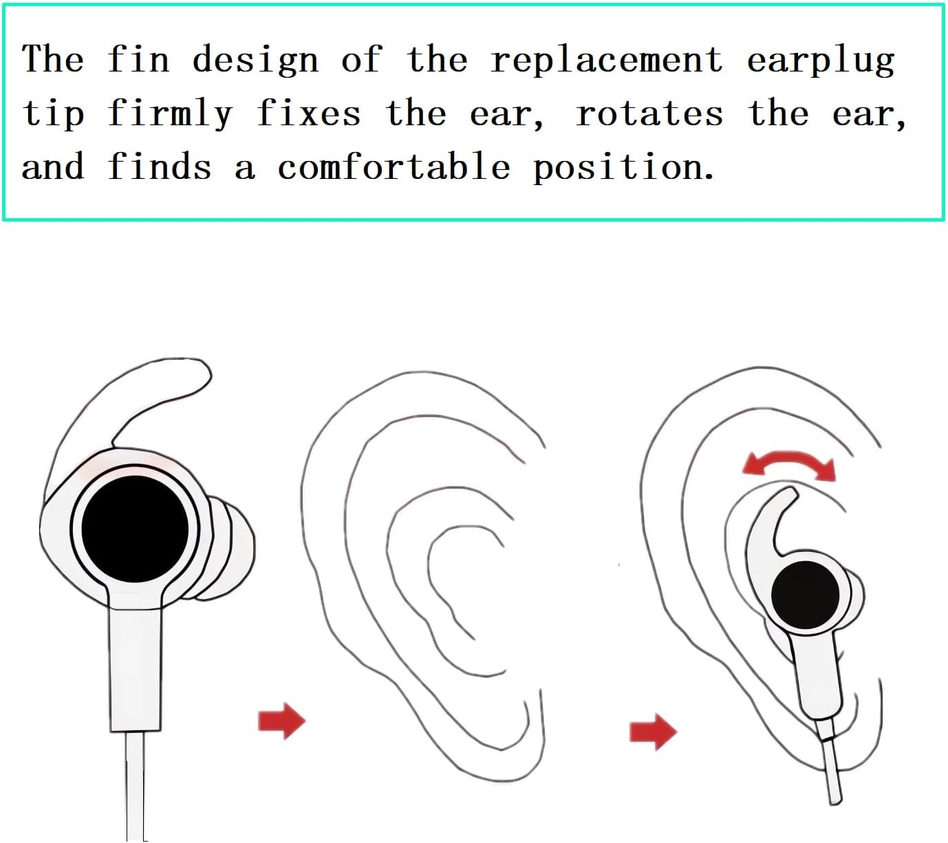 3 Pairs Earbud Tips Small，Eartips Compatible with Bose QuietComfort Earbuds and Sport Earbuds，Black
