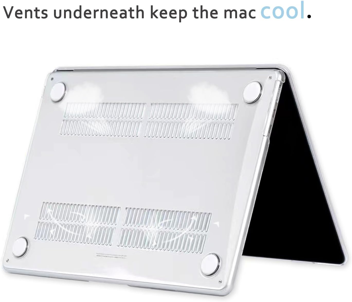 Crystal Clear Case for MacBook Pro 13 inch M2 M1 A2338 A2289 A2251 A2159 A1989 A1706 2023-2016 Release with Touch ID, 6 in 1 Plastic Hard Shell&Keyboard Cover&Screen Protector&Webcam Cover,Transparent