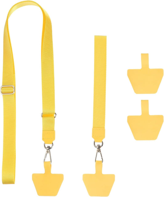 PATIKIL Smart Phone Lanyard with Wrist Strap and Patches for Most Smartphones ID Badges Keychain