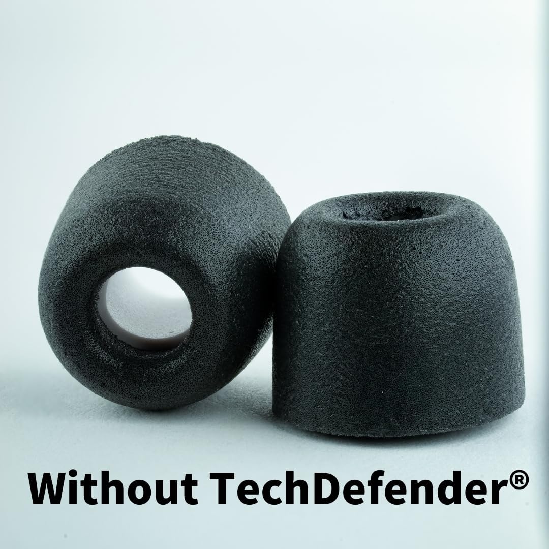 Comply 600 Core Series | Memory Foam Replacement IEM Ear Tips for Truthear, Sennheiser, Moondrop & More | Superior Noise Isolation, Ultimate Comfort, Secure Fit | Black, Medium (3 Pairs)