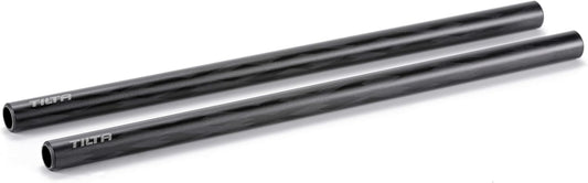 Tilta 2X Carbon Fiber Rods 15mm for Rail Support System | Increased Strength | Mount Accessories | Lightweight | DSLR Shoulder Rig, Camera Stabilizer Cage, Matte Box (30cm)