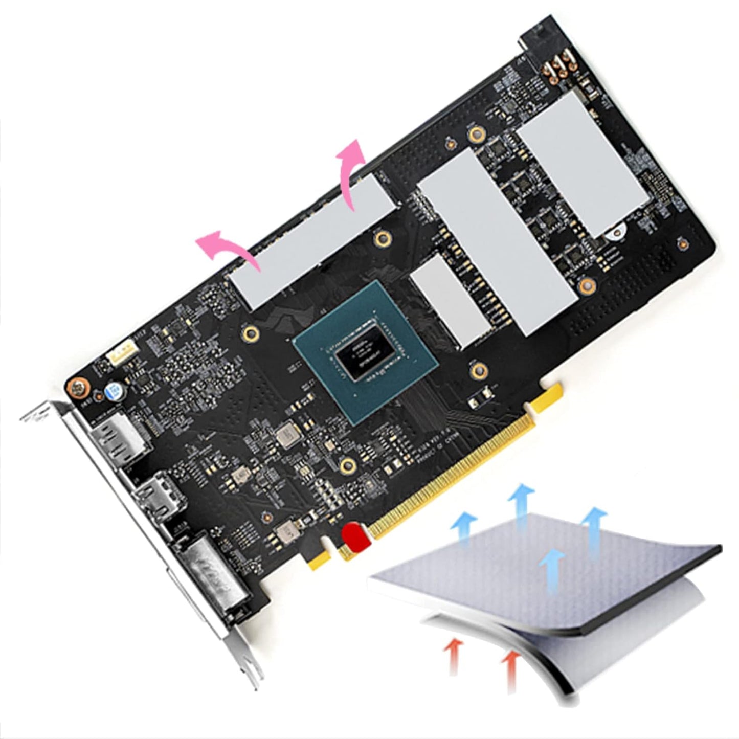 Thermal Pad 14.8 W/mK, 120x120x3mm, Non Conductive Heat Resistance High Temperature Resistance, Silicone Thermal Pads for Laptop Heatsink GPU CPU LED Cooler (3mm)