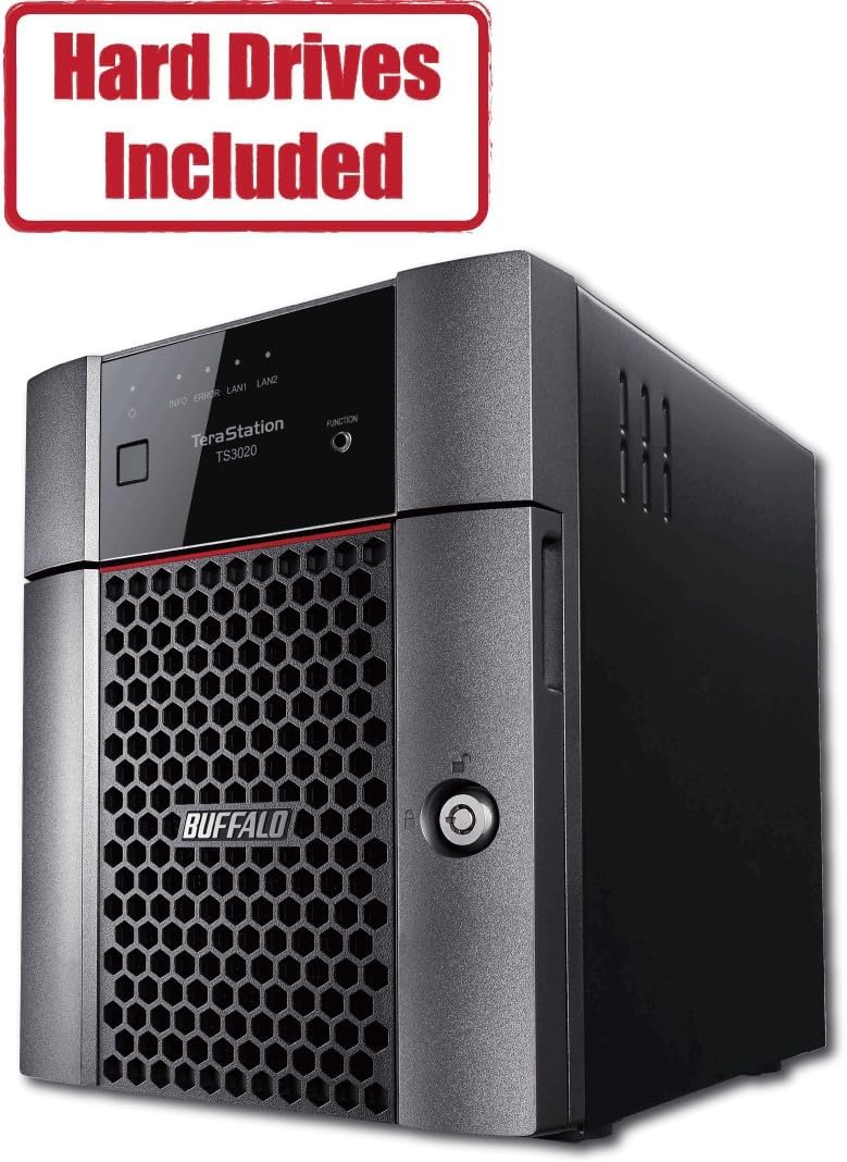 BUFFALO TeraStation 3420DN 4-Bay SMB 16TB (4x4TB) Desktop NAS w/Hard Drives Included Network Attached Storage