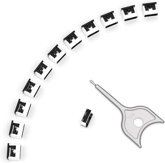 12PCS USB Metal Port Lock Blocker with 1 Key - Secure USB-A Port Protector for PC/Laptop, Anti-Theft Data Security Lock, Dust & Moisture Proof Cover, Removable Type-A Connector Black