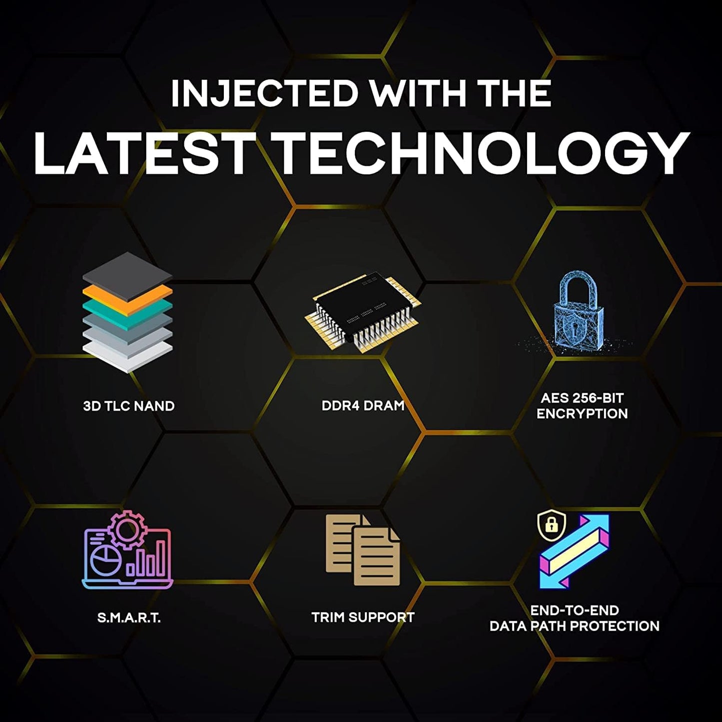 Fantom Drives - VENOM8 2TB NVMe Gen 4 M.2 Internal SSD - PS5 Memory Upgrade 3D NAND TLC – DDR4 DRAM Cache - 7400MB/s Solid State Drive w/ Heatsink (VM8X20-PS5)
