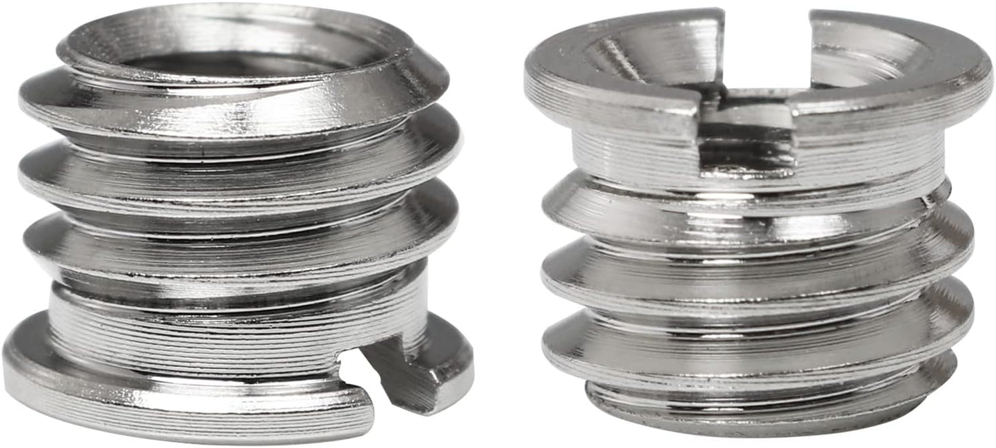 1/4"-20 Female to 3/8"-16 Male Tripod Thread Adapter LUORNG 10PCS Standard Screw Adapter Reducer Bushing Converter for DSLR Camera Camcorder Monopod Stand, 3/8 to 1/4 Tripod