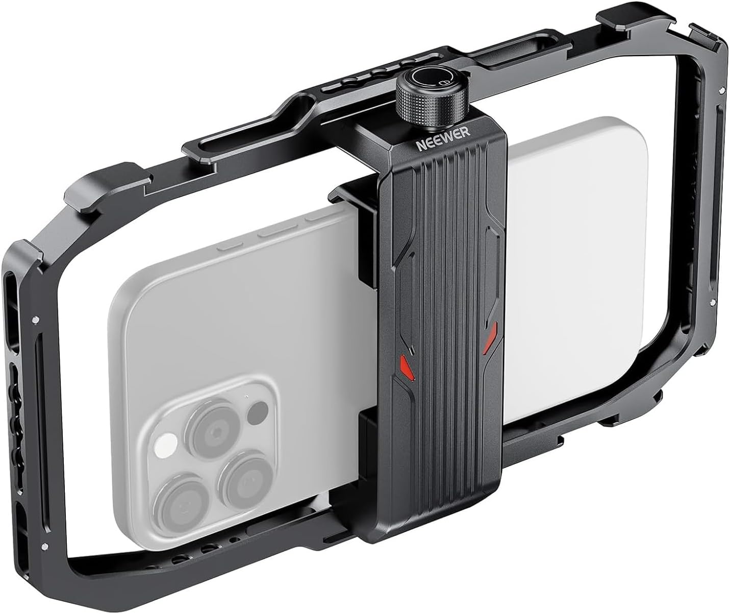 NEEWER Universal Phone Cage, Smartphone Video Rig with Quick Release Mounts Cold Shoes for Videomaker Filmmaking TikTok Vlogging Phone Video Stabilizer Holder Compatible with iPhone Samsung, PA039