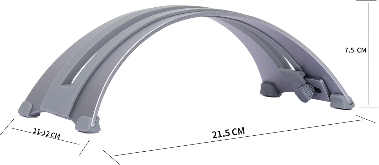 Adjustable Vertical Laptop Stand - 6061 Aluminum, CNC Precision, Anodized Finish, Fits All Laptops Including 17-inch, Ventilated Design, Anti-Slip Silicone Pads, ARC Shaped Stands