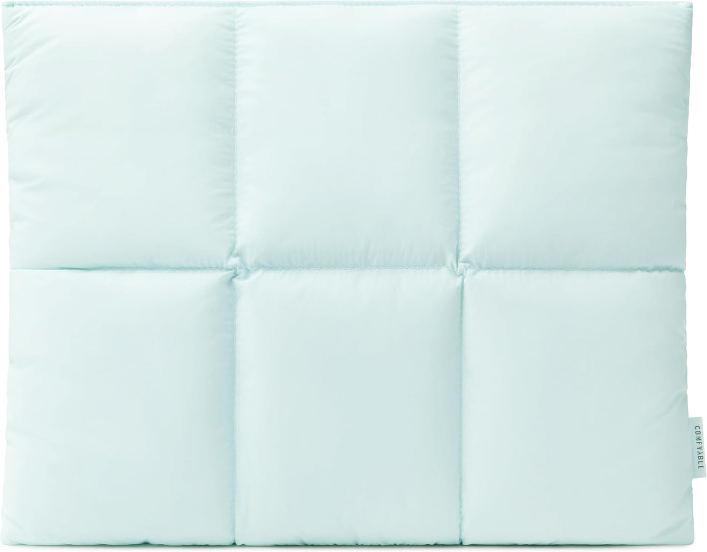 Comfyable Puffy Laptop Sleeve 13 Inch 14 Inch, Quilted Puffer Laptop Carrying Case, Pillow Case Compatible with MacBook Air M4 2025 M3 M2 M1, MacBook Pro M4 Pro/Max, Ice Blue