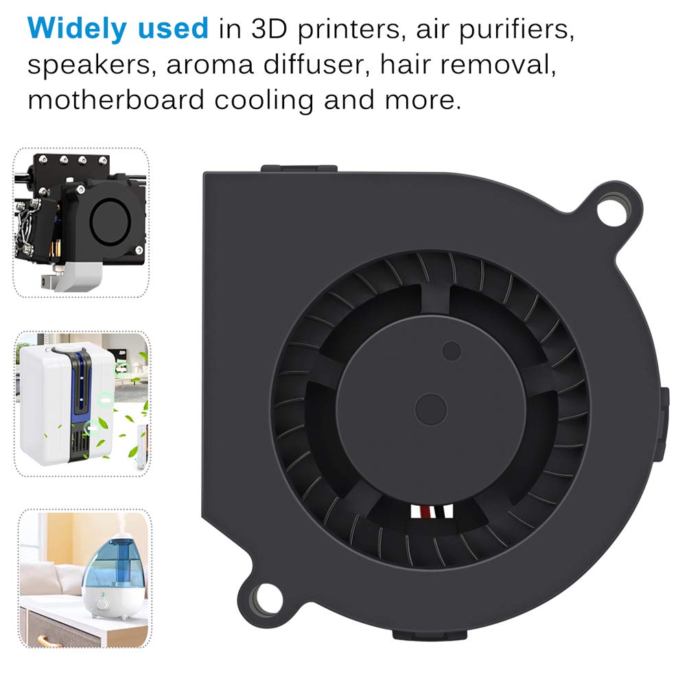 GDSTIME 5V USB Blower Fan 60mm, 60mm x 60mm x 15mm Brushless DC Cooling Blower Fan