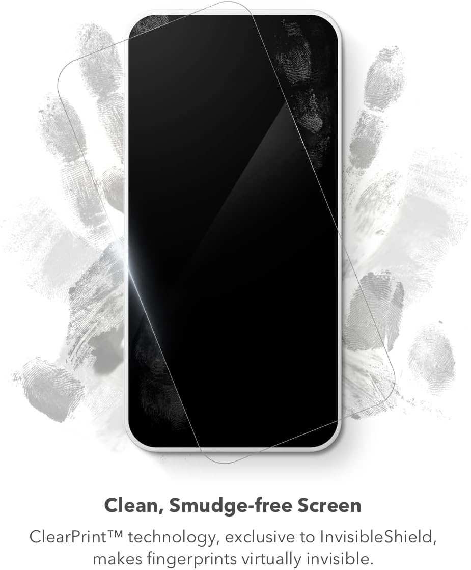 ZAGG Invisible Shield Glass Elite Screen Protector for Apple iPhone 14 Pro - 5X Shatter Protection, Anti-Fingerprint Technology, Easy to Install