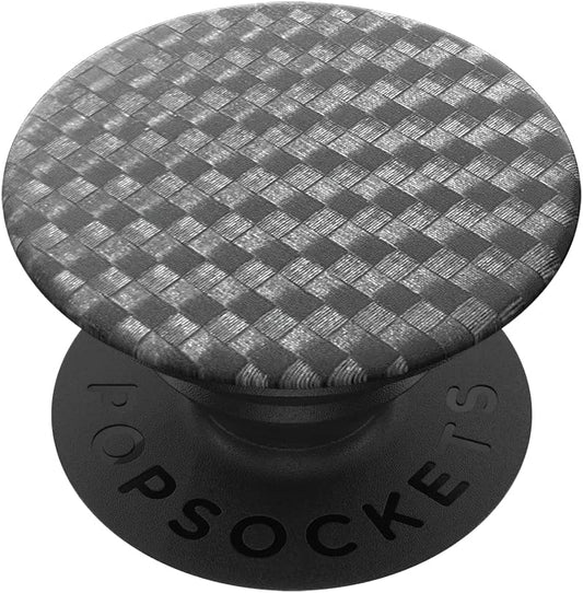 PopSockets Phone Grip with Expanding Kickstand, Adhesive Grip - Carbonite Weave