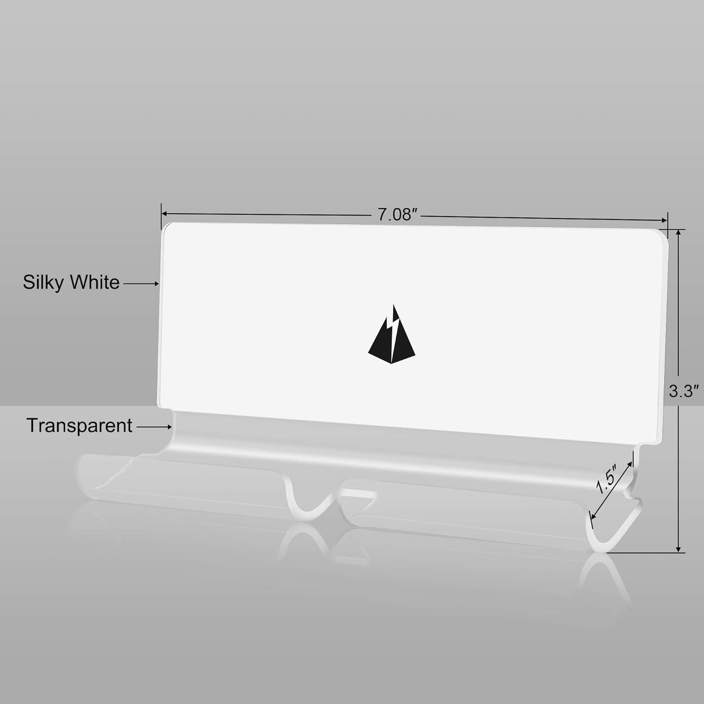 TXEsign Adhesive Wall Phone Tablet Holder Mount Stand for Tablet Smartphones eReader Wall Holder Mount (Silky White & Transparent)