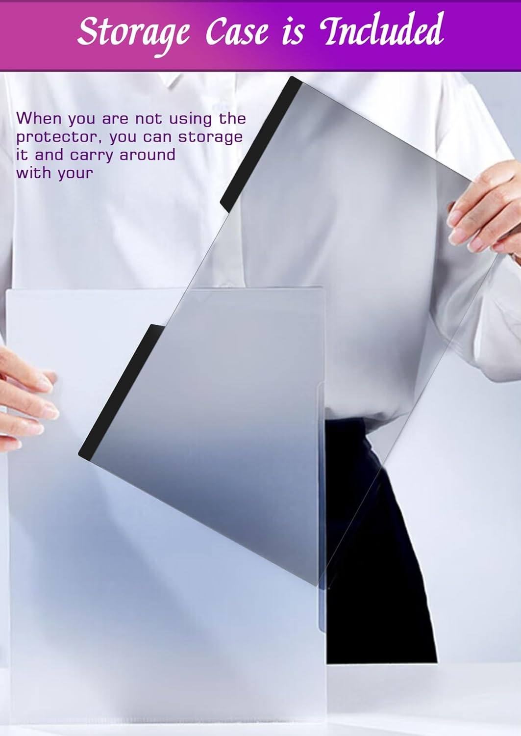 PYS Magnetic Laptop Privacy Screen Filter 15.6 Inch 16:9 - Detachable Computer Screen Privacy Shield, Anti-Glare Blue Light, Removable 15.6" Screen Protector for Lenovo, HP, Dell, Acer, ASUS