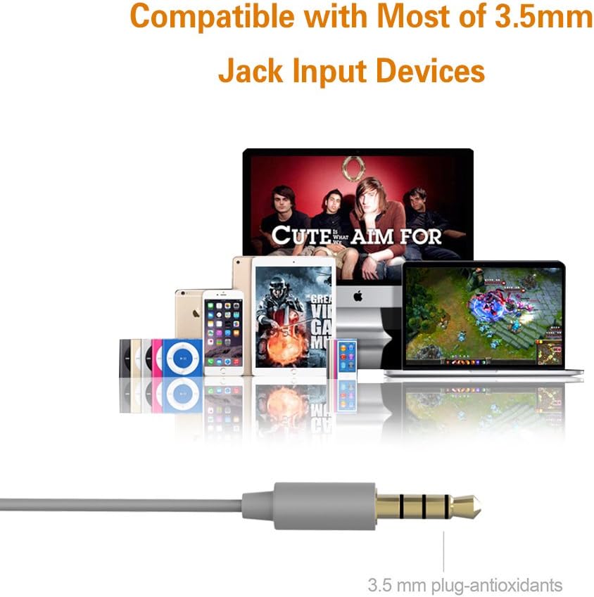 MAXROCK (TM Unique Total Soft Silicon Sleeping Headphones Earplugs Earbuds with Mic for Cellphones,Tablets and 3.5 mm Jack Plug (Grey)