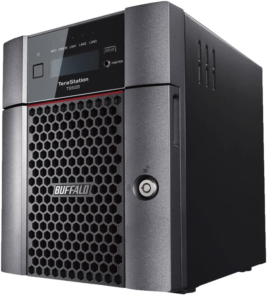 BUFFALO TeraStation 5420DN 4-Bay Business Desktop NAS 32TB (2x16TB) with Hard Drives Included RAID iSCSI Network Storage File Server