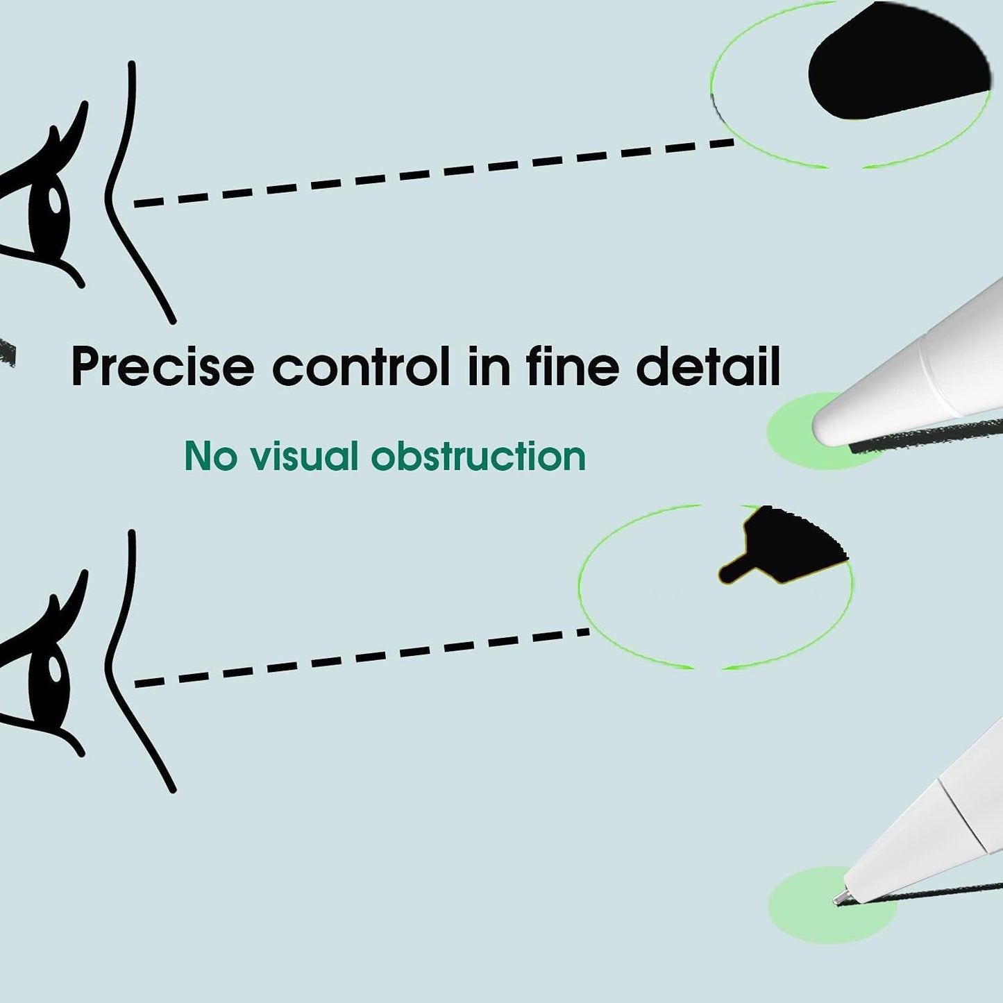 4 Pcs Upgraded (Pen Like) Pencil Tips fits for Apple 2nd Gen iPad Pro Pencil,0.78mm No Wear Out Fine Point Precise Control Apple Pen Tip,Longer Tips High Strength Material, White & Black