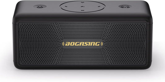 BOGASING Bluetooth Speakers, M5 Portable Wireless Speaker with 40W Loud Stereo Sound & Punchy Bass, 30H Playtime, IPX7 Waterproof, Bluetooth 5.3, EQ, TWS, TF-Card, AUX, USB, for Outdoor Home (Black)