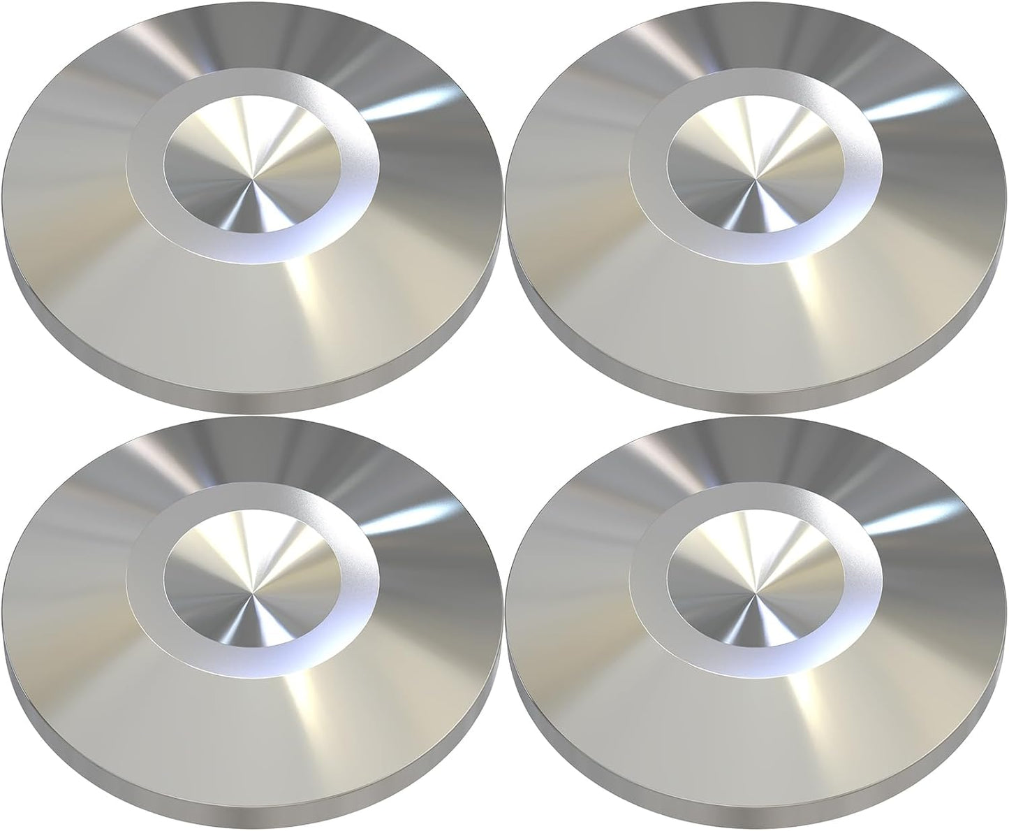 Preffair 4Pcs Stainless Steel Audio Speaker Spike Pads Mats Speaker Isolation Stand Feet Cone Shock Floor Protector Base for HiFi Turntable Subwoofer Loudspeaker Amplifier CD DVD Player