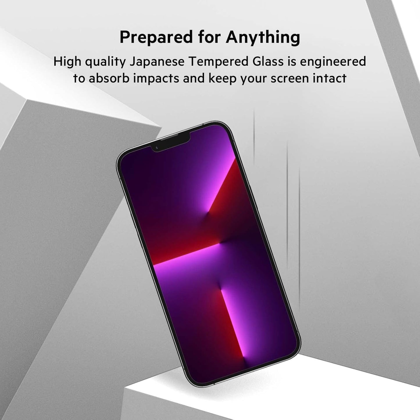 Belkin iPhone 14 Plus, iPhone 13 Pro Max Screen Protector TemperedGlass, AntiMicrobial-Treated, Easy Application Bubble Free with Included Guide Stickers