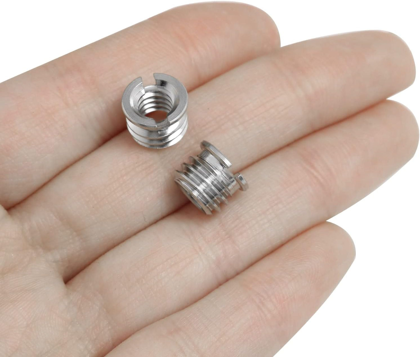 1/4"-20 Female to 3/8"-16 Male Tripod Thread Adapter LUORNG 10PCS Standard Screw Adapter Reducer Bushing Converter for DSLR Camera Camcorder Monopod Stand, 3/8 to 1/4 Tripod