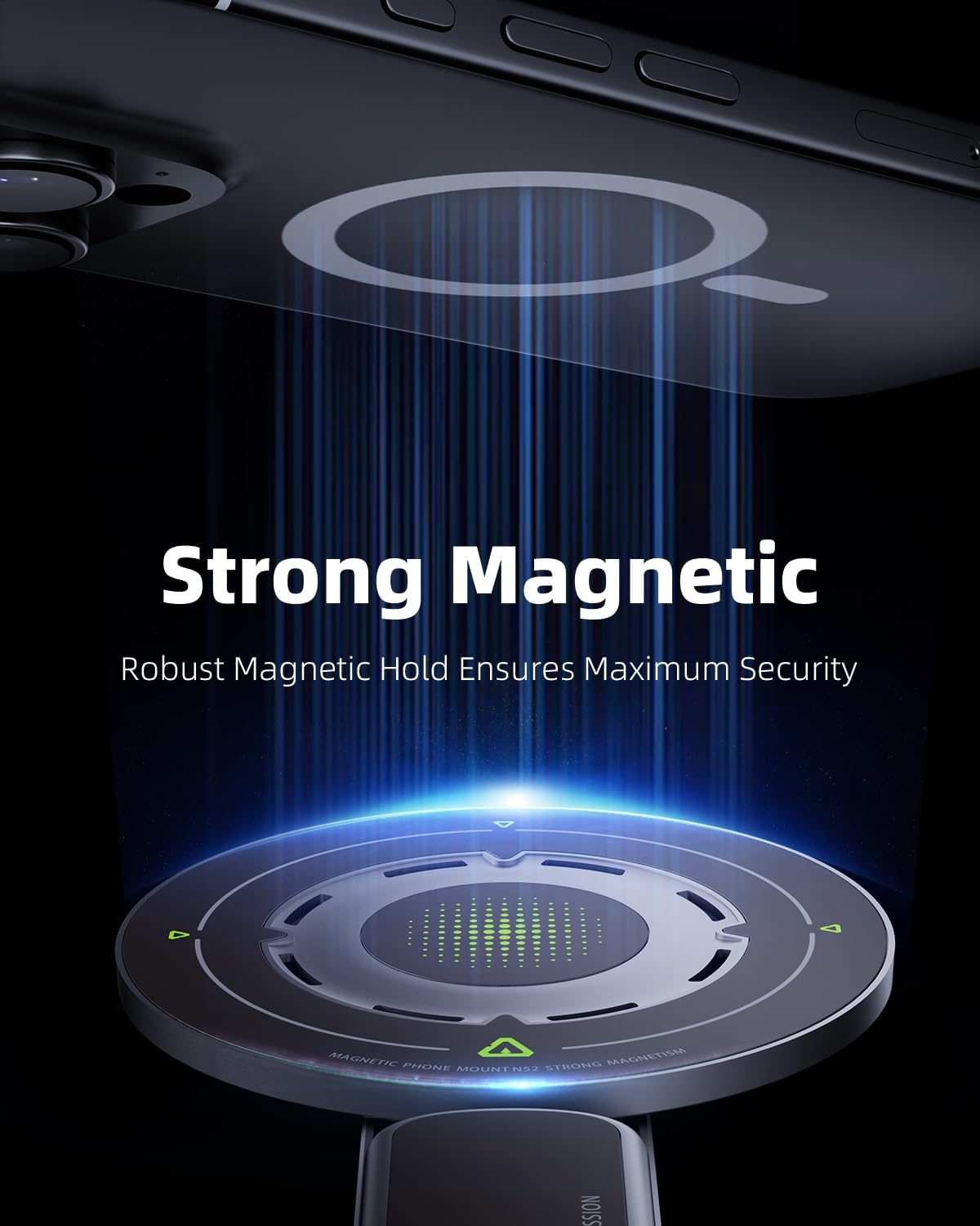 TODI for MagSafe Phone Grip Stand, 3-in-1 Magnetic Finger Ring Holder with Double-Sided Magnet, Fidget Toy Design, Magnetic Phone Stand for iPhone 16/15/14/13/12 Series