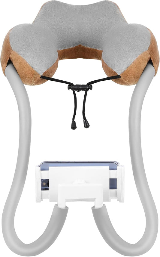 MoKo Neck Phone Holder, Lazy Gooseneck Phone Pillow Holder Bracket, 360° Rotate Phone Tablet Stand for 4"-11" Device, fits iPhone 16/Pro/Pro Max/Plus, iPhone 15/Pro/Pro Max/Plus, iPhone 14/Pro/Pro Max