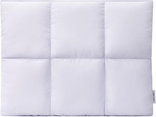 Comfyable Puffy Laptop Sleeve 15 Inch 16 Inch, Quilted Puffer Laptop Carrying Case, Pillow Pouch Compatible for MacBook Air 15 in M4 2025 & MacBook Pro 16 in M4 2024, Lavender