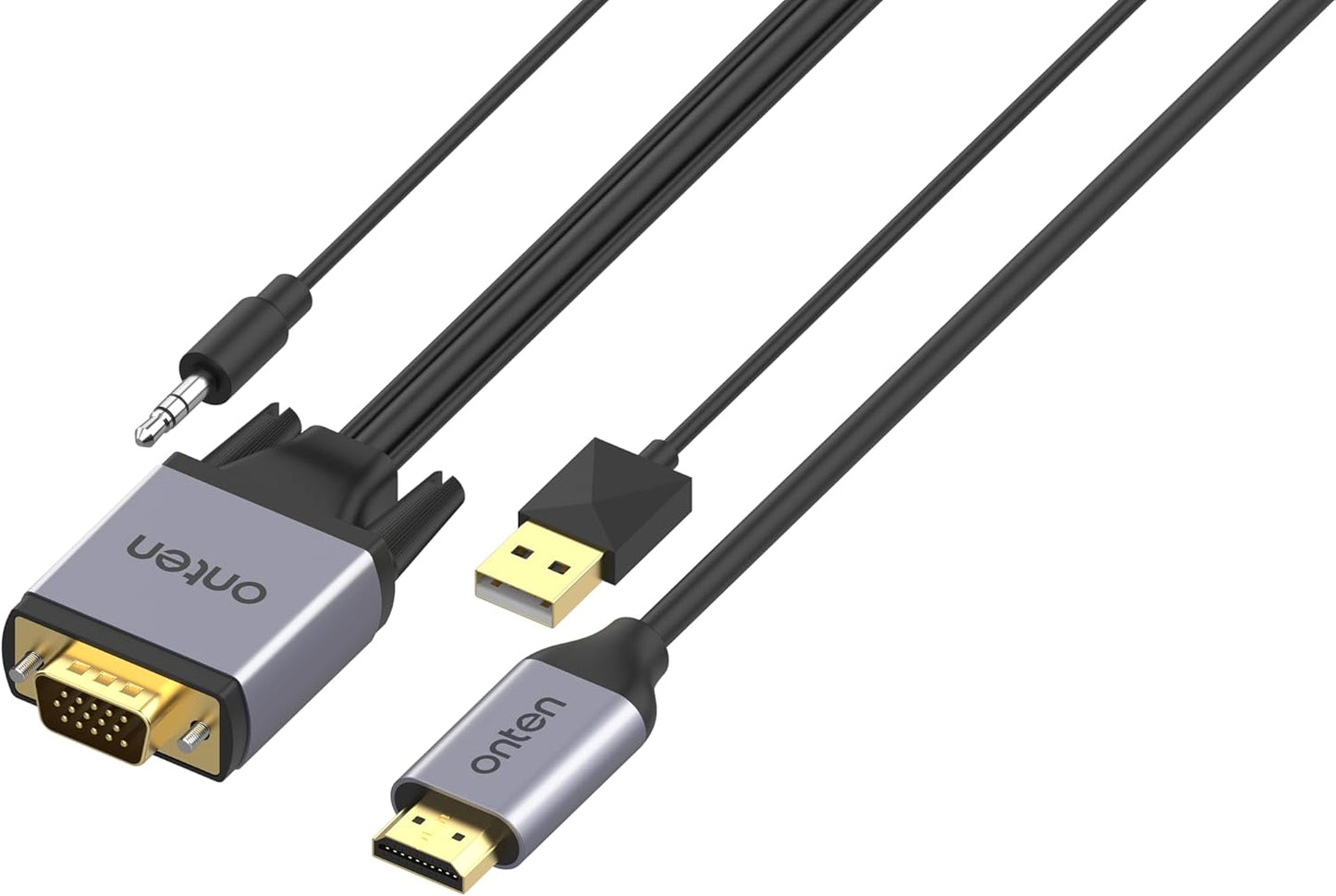 VGA to HDMI Cable. VGA Male to HDMI Male Converter with 3.5mm Audio Jack for TV Stick, Raspberry Pi, Laptop, Monitor, PC, Tablet, Digital Camera, Etc (5 m)