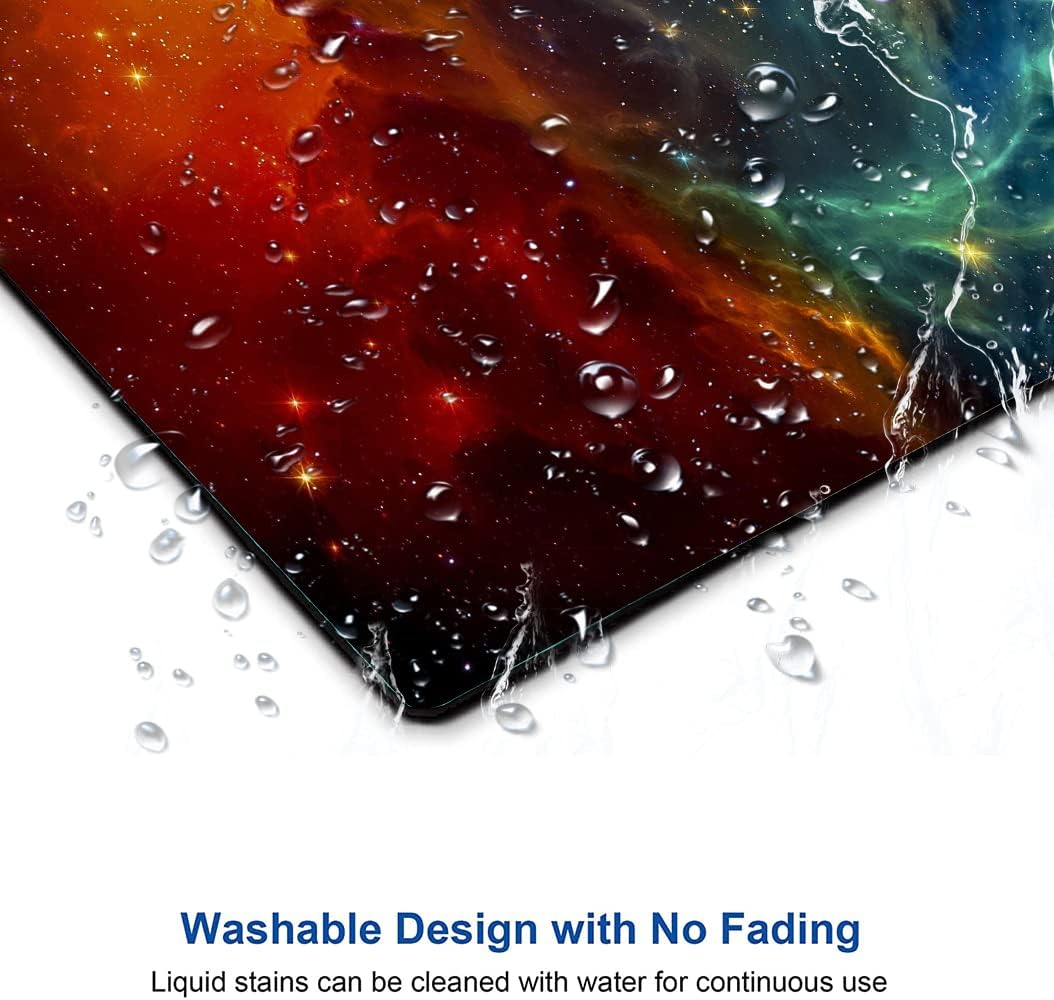 Mouse Pad, Galaxy Mouse Pad, Square Waterproof Mouse Pad Non-Slip Rubber Base MousePads for Office Laptop, 9.5"x7.9"x0.12" Inch(Cool Galaxy)