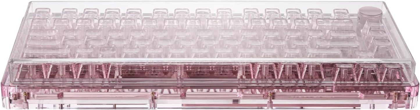 KiiBoom Premium Acrylic Transparent Keyboard Dust Cover, Waterproof, Anti-Dust, Anti-Cat Protector Cover Lid for Mechanical Keyboard (Clear, 12.6'' x 5.3'' x 0.78'')