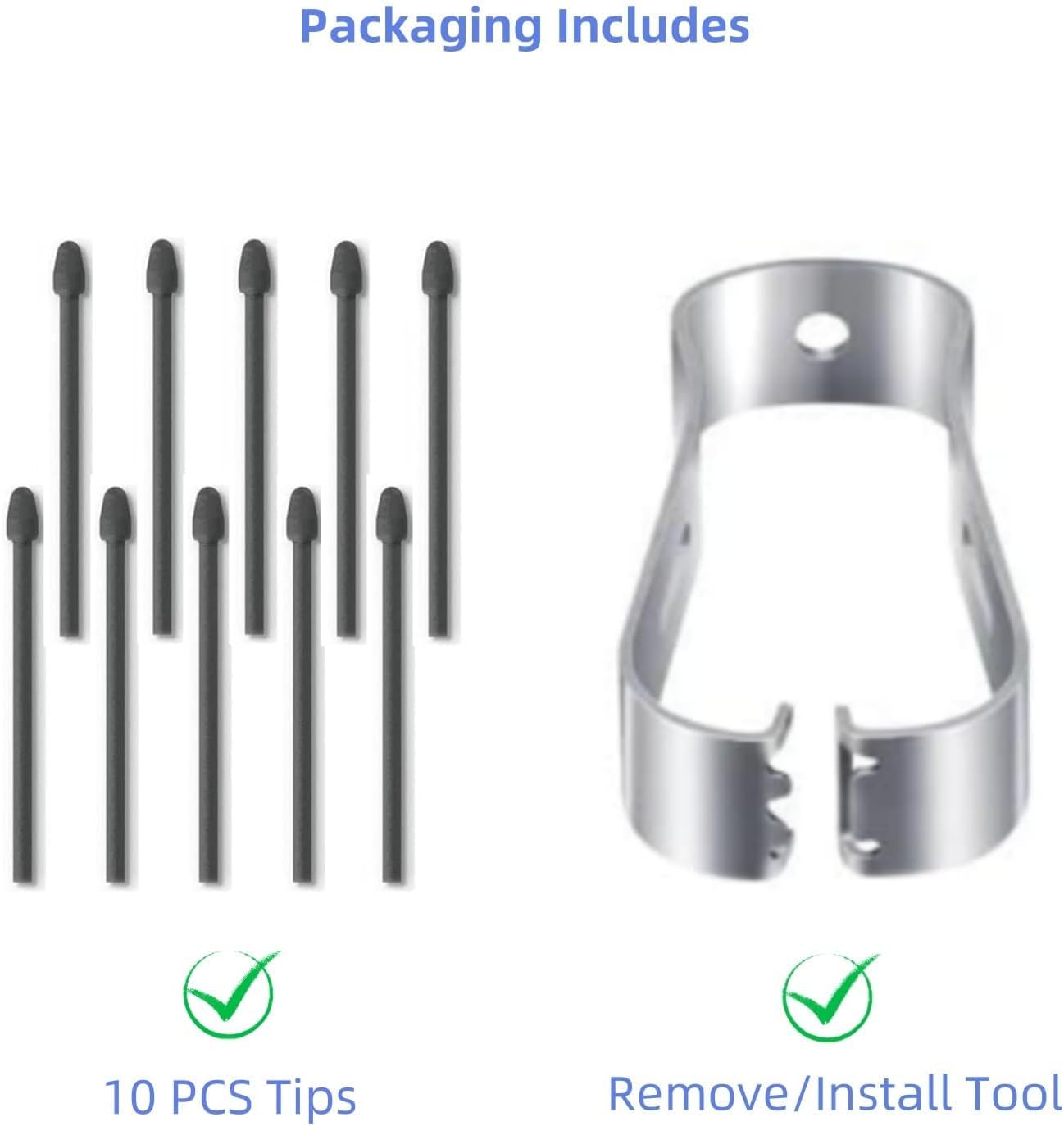 Marker Pen Tips Replacement for BOOX Stylus Pen, Pen Tips/Nibs for BOOX Pen2 Pro, Max Lumi2, Note Air2, Note5, Nova Air C Stylus, Remarkable 2 Pen Tips (10 Pcs)